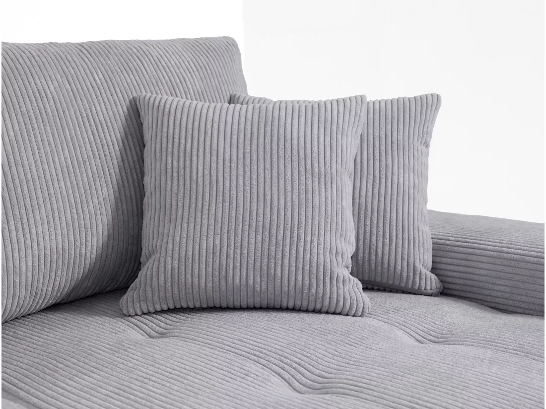 CANAPÉ D'ANGLE avec coffre de rangement Tragel L, gris