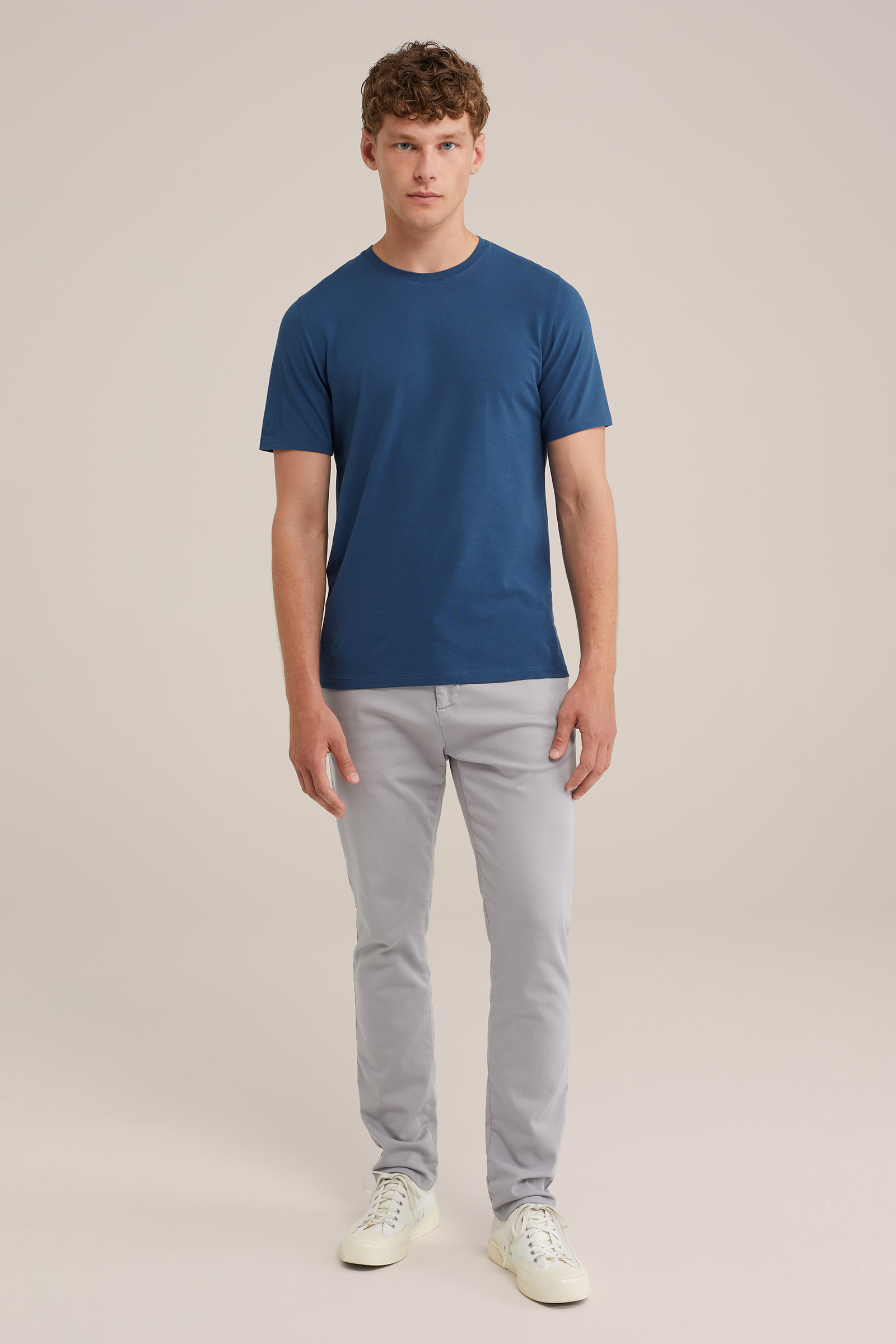 T-shirt WE Fashion Donkerblauw
