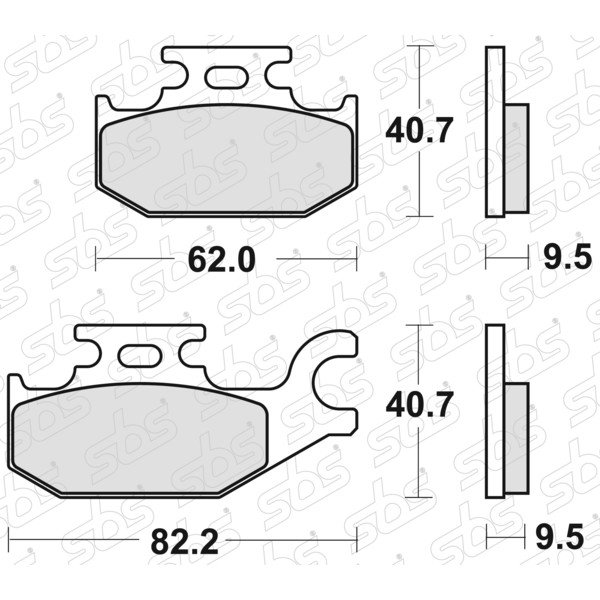 SBS - Plaquettes de frein 196 CT