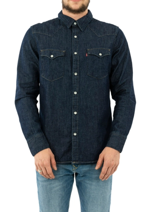 Chemise jeans levi's® barstow western rinse marbled