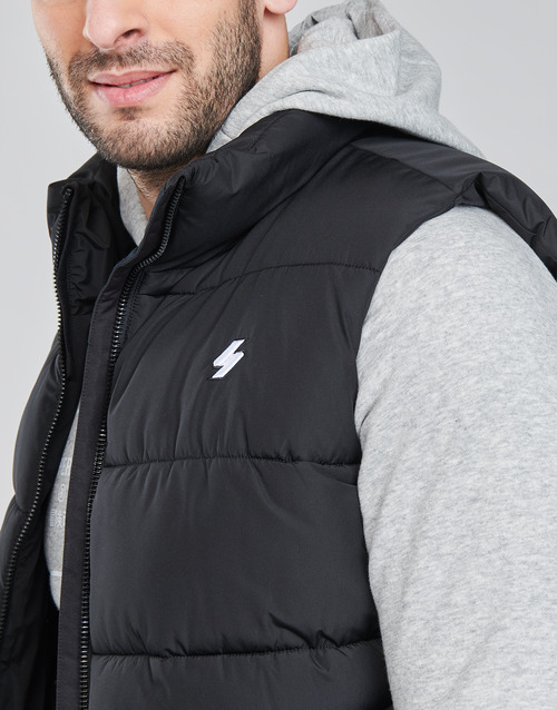 Superdry - SPORTS PUFFER GILET - Noir