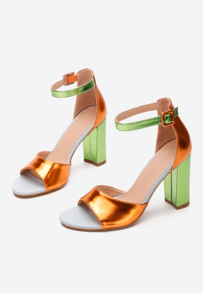 Sandales femme à talon multicolores Zandra V5