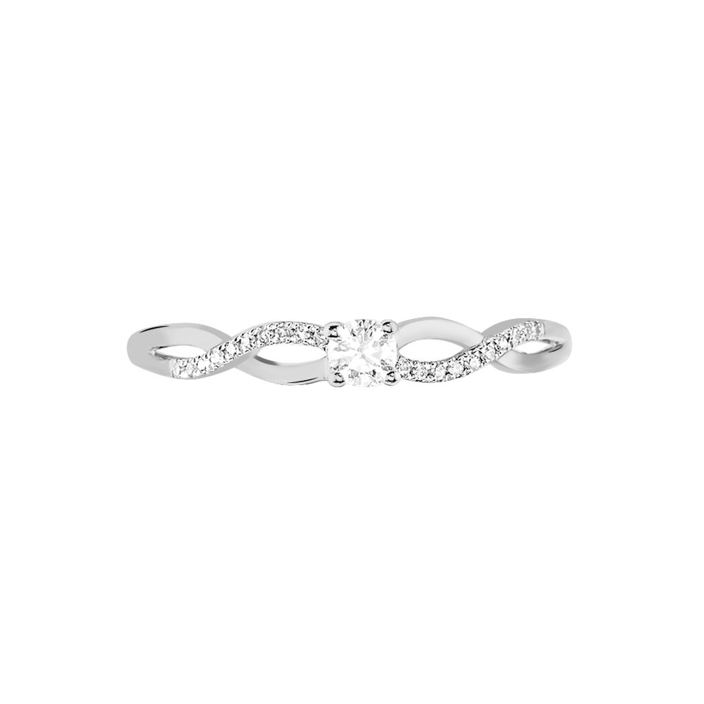 Bague Solitaire Vilma Or Blanc Diamant