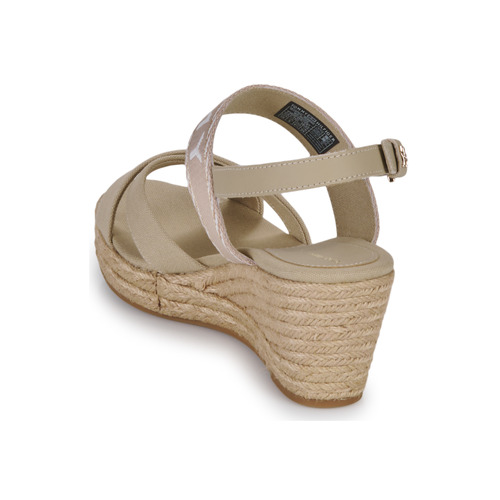 Tommy Hilfiger - SEASONAL WEBBING MID WEDGE Beige