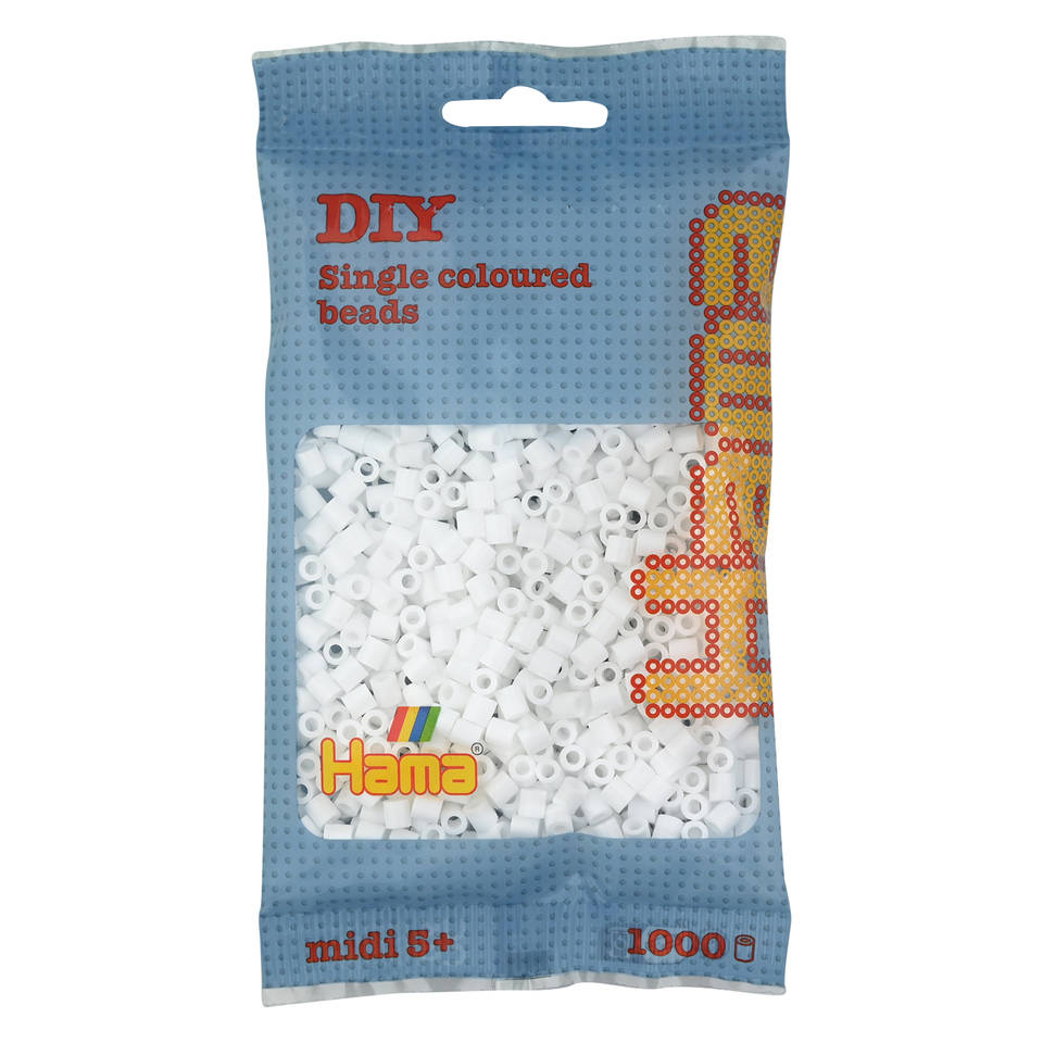 Hama strijkkralen - wit - 1000-delig