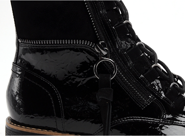 Fugitive boots bottine plates femme genete noir
