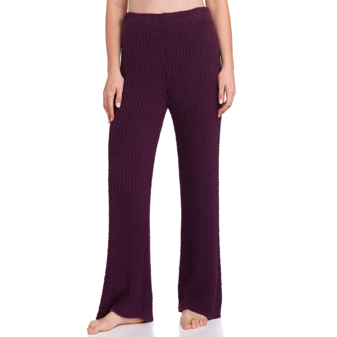 Gina Benotti Damen Loungewear-Hose in Ripp-Struktur lila