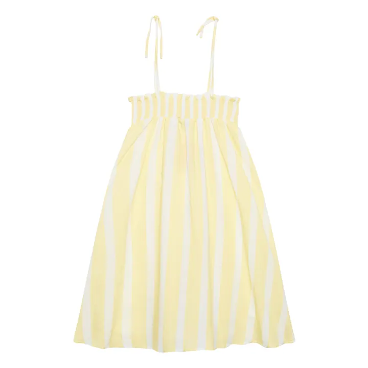 Weekend House Robe Rayure Coton Bio | Jaune