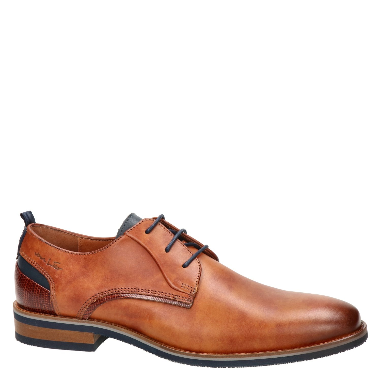 Van Lier heren veterschoen Van Lier Cognac