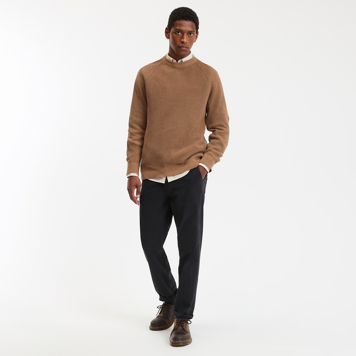 COLEÇÕES LA REDOUTE<br>Cuecas chino regulares, Assinatura FRANÇOIS