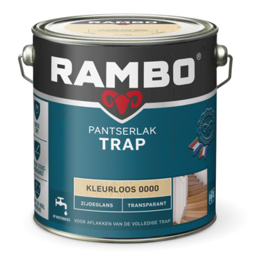 Rambo Pantserlak trap zijdeglans transparant kleurloos 2,5 liter