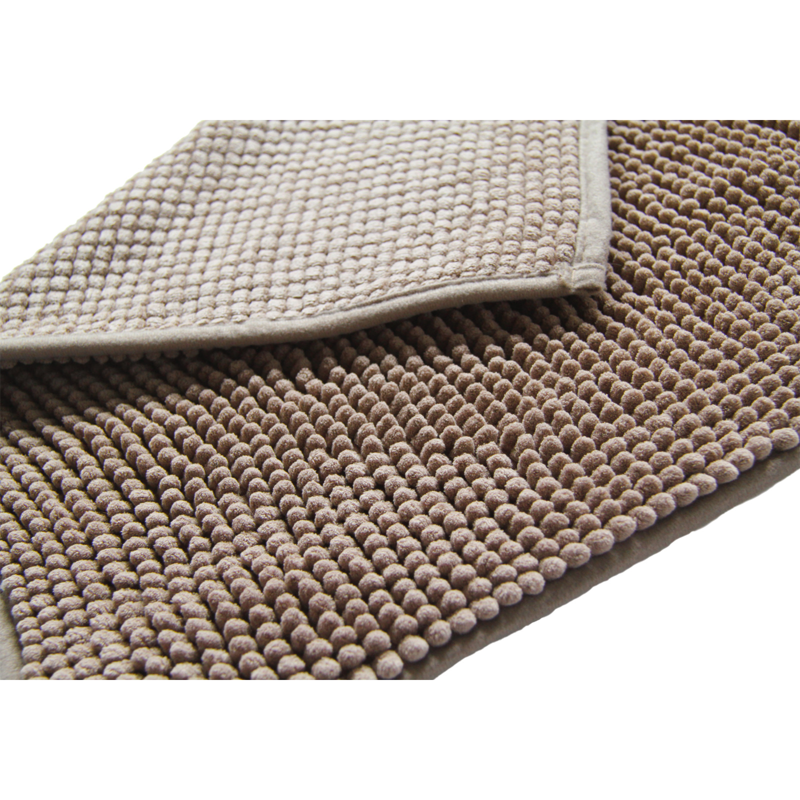 Badeteppich Chenille 60x90cm, hellbraun
