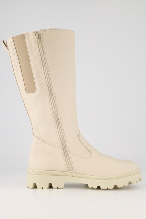 Vitaform Lederstiefel, L-Schaft, Smok-Effekt, Weite K