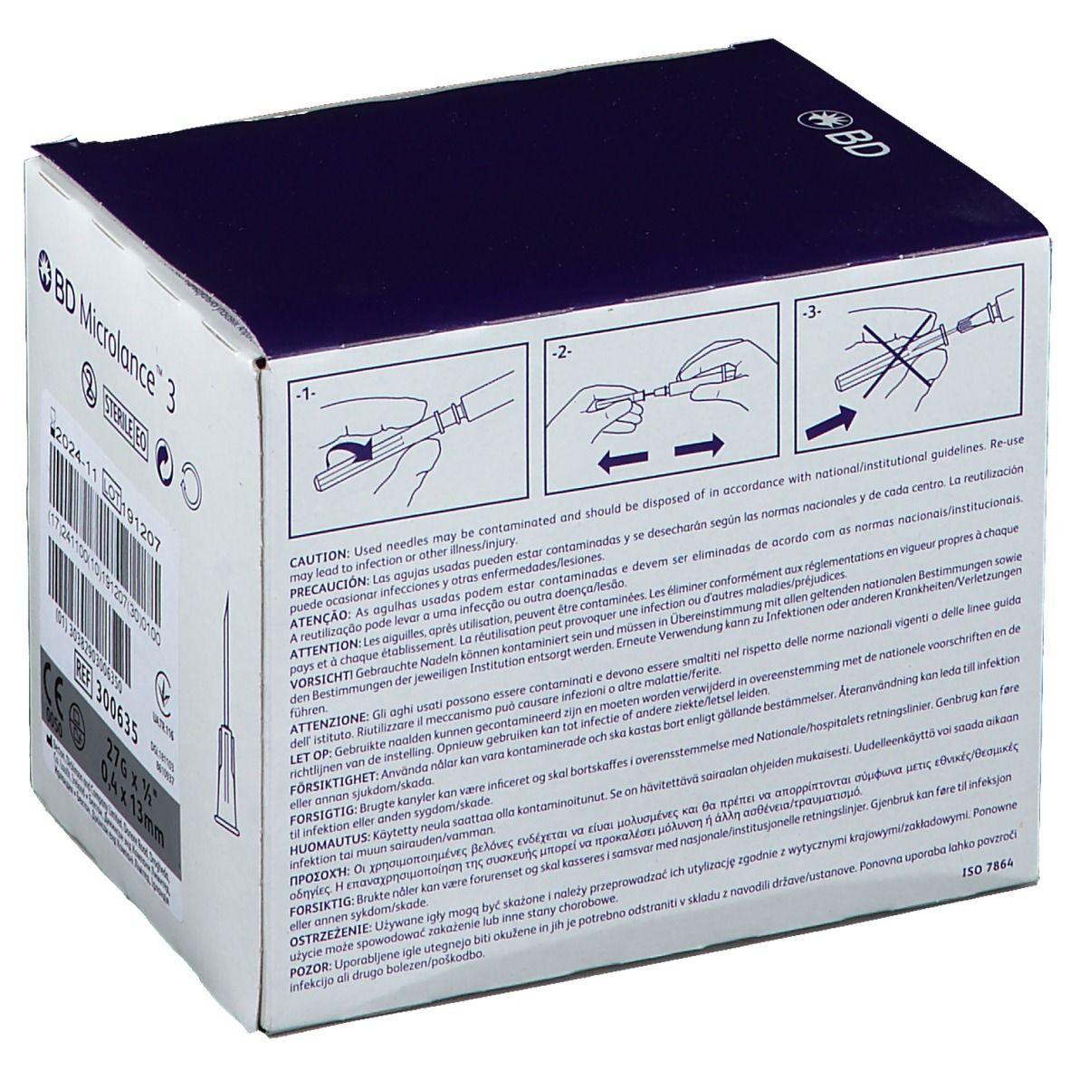 BD Microlance 3 Sonderkanülen 27 G 1/2  0,4 x 13 mm