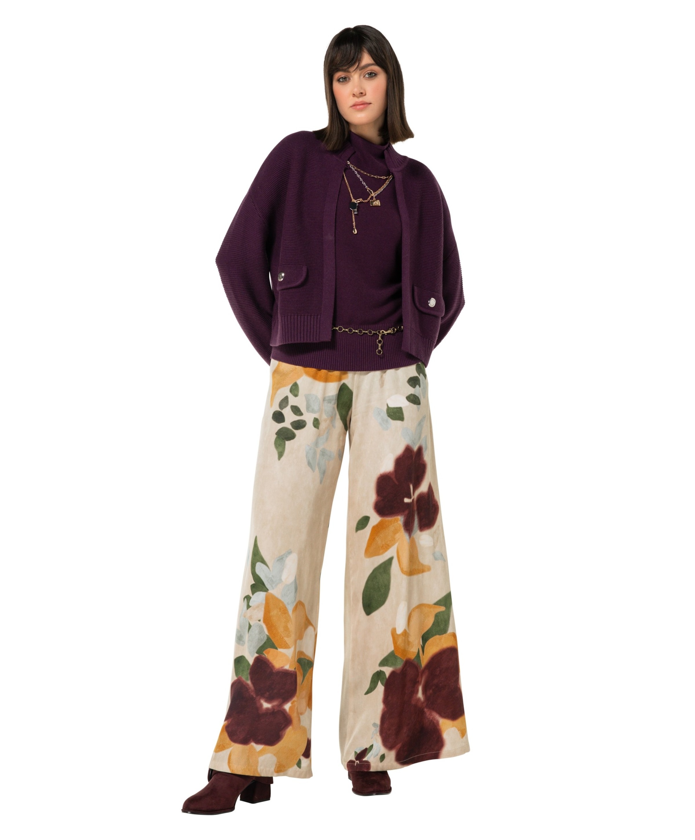 Caroline Biss Dames vest paars