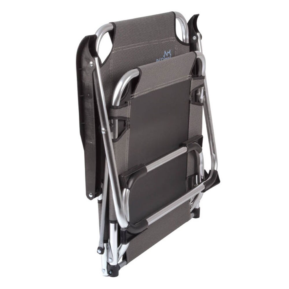 BO-CAMP Alu Strand Stuhl Copa Rio Klappstuhl Camping Angel Garten Sessel Niedrig Farbe: schwarz