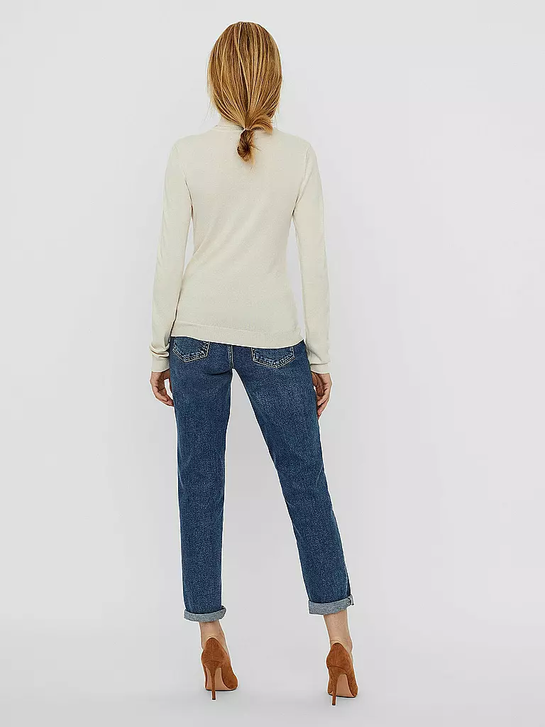 VERO MODA Rollkragenpullover VMGLORY  creme
