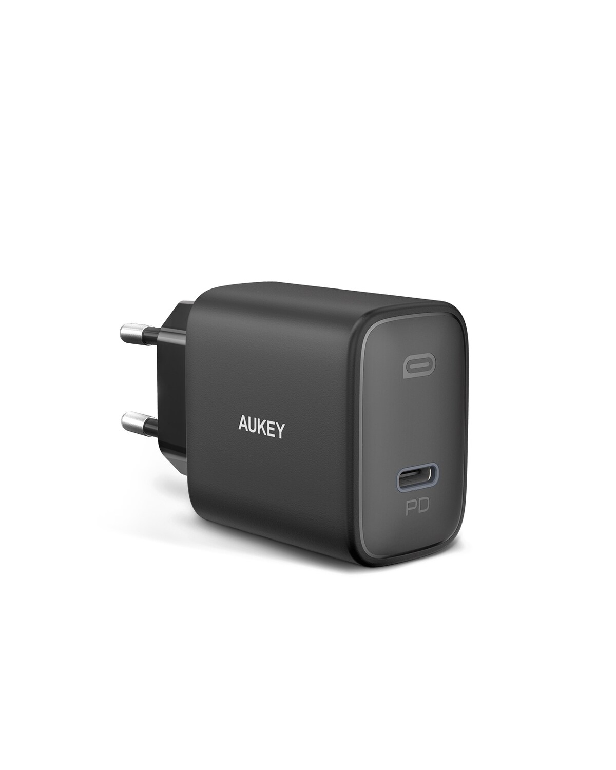 AUKEY Swift Charger USB C 3.0, 20W Power Delivery Schnellladegerät, Schwarz