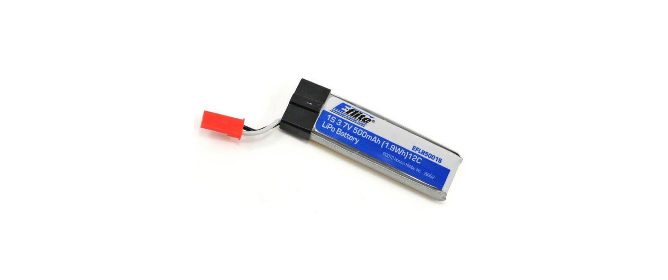 RC-Akku LiPo 500 mAh 3.7 V 25C1S LiPo-Akku für Flugmodelle