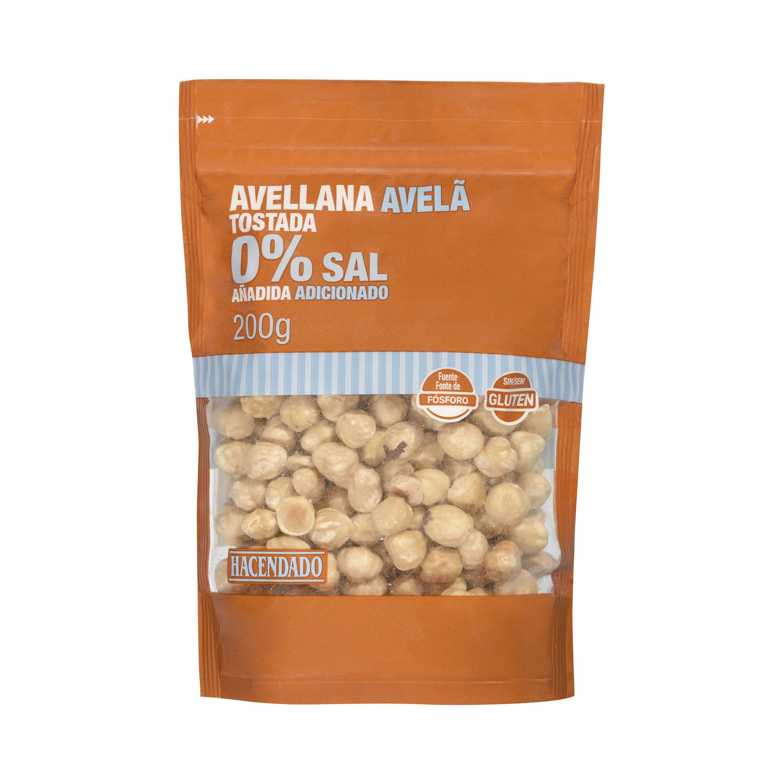 Noisettes grillées Hacendado 0% sel ajouté