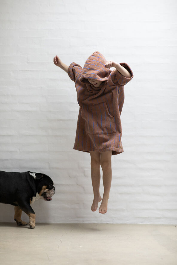 Bongusta Naram Kids Poncho Camel & ultramarine