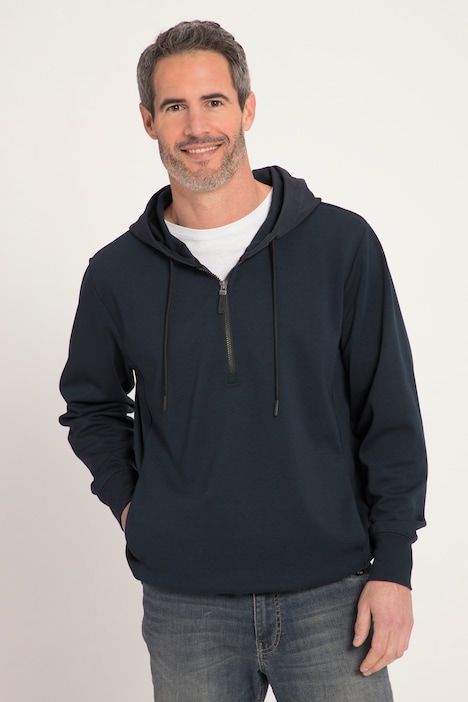 Hoodie FLEXNAMIC®, Sweater, halber Zipper, bis 8 XL