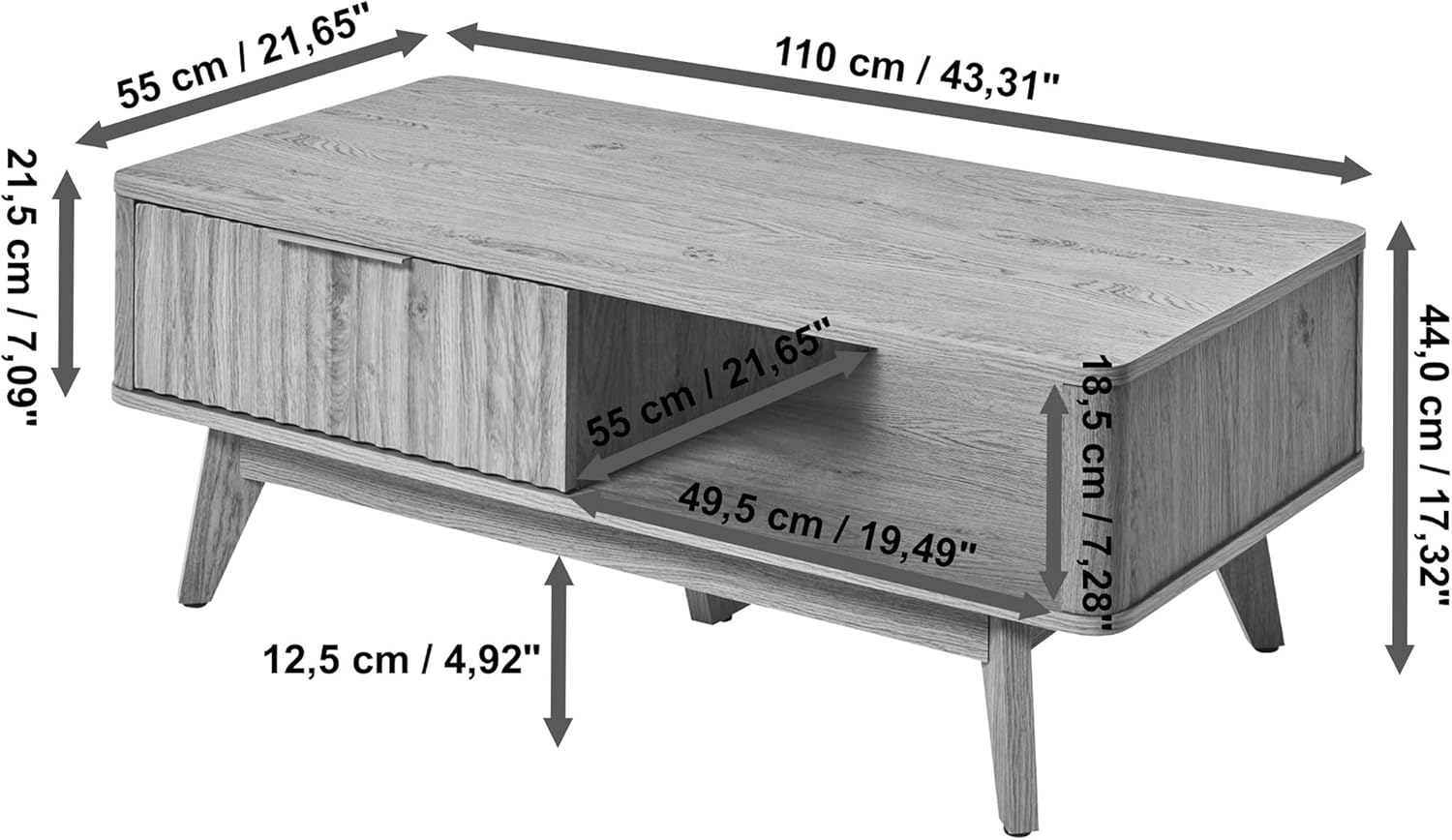 Jahnke Couchtisch Wave Coffee SK