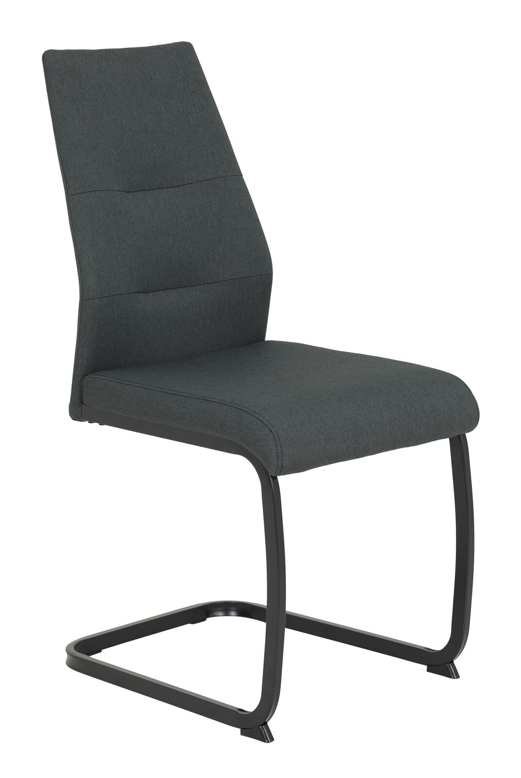 Stuhl RIA 2er-Set mit Ziernähten anthrazit 59 x 43 x 93 cm