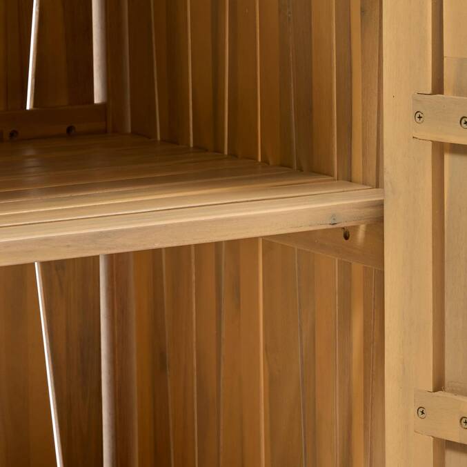 Module 2 portes à roulettes pour cuisine d'été LODGIA Beige