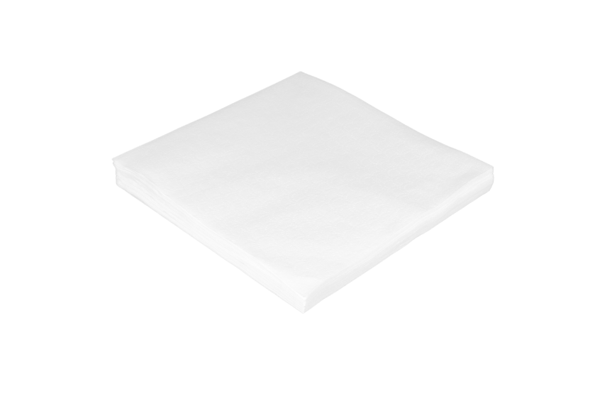 Servet 1 laags 1/4 vouw 33x33cm papier wit