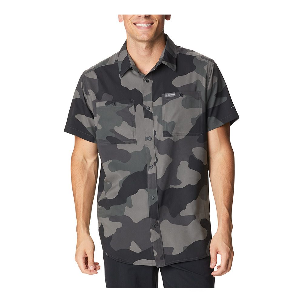 Columbia UTILIZER PRINTED WOVEN - Chemise Homme black mod camo