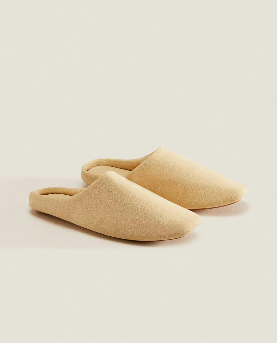 Pantufas de algodão babouche