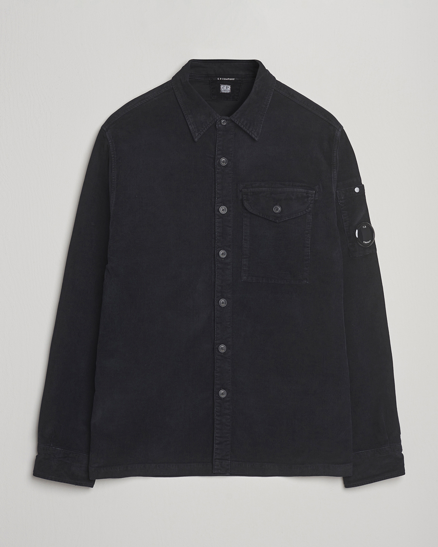 C.P. Company Corduroy Lens Overshirt Black