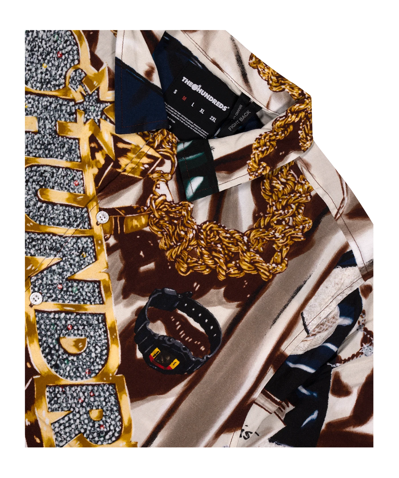 The Hundreds Memorabilia Hemd Braun