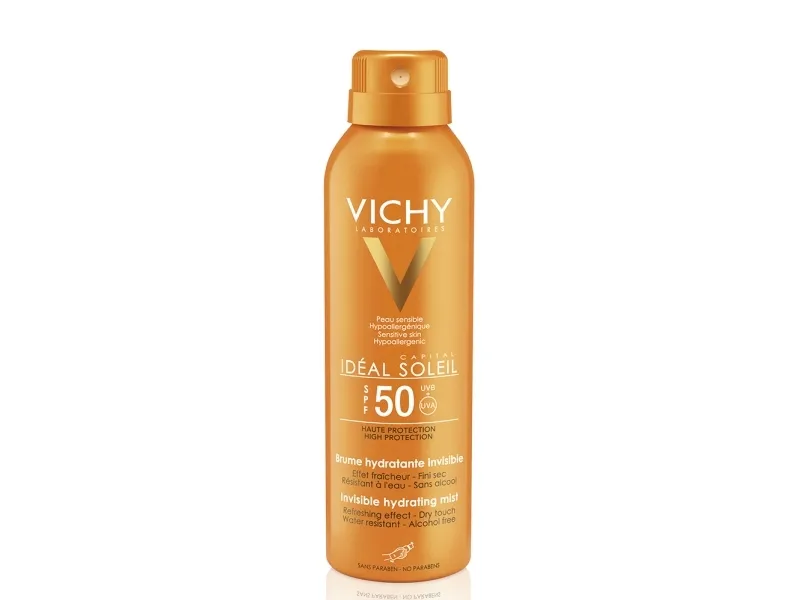 Invisible Spray Moisturizer SPF 50 Idéal Soleil (Invisible Hydrating Mist) 200 ml
