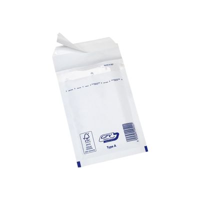 GPV Pack'n Post - 200 Pochettes bulles - 90 x 165 mm - bande de protection