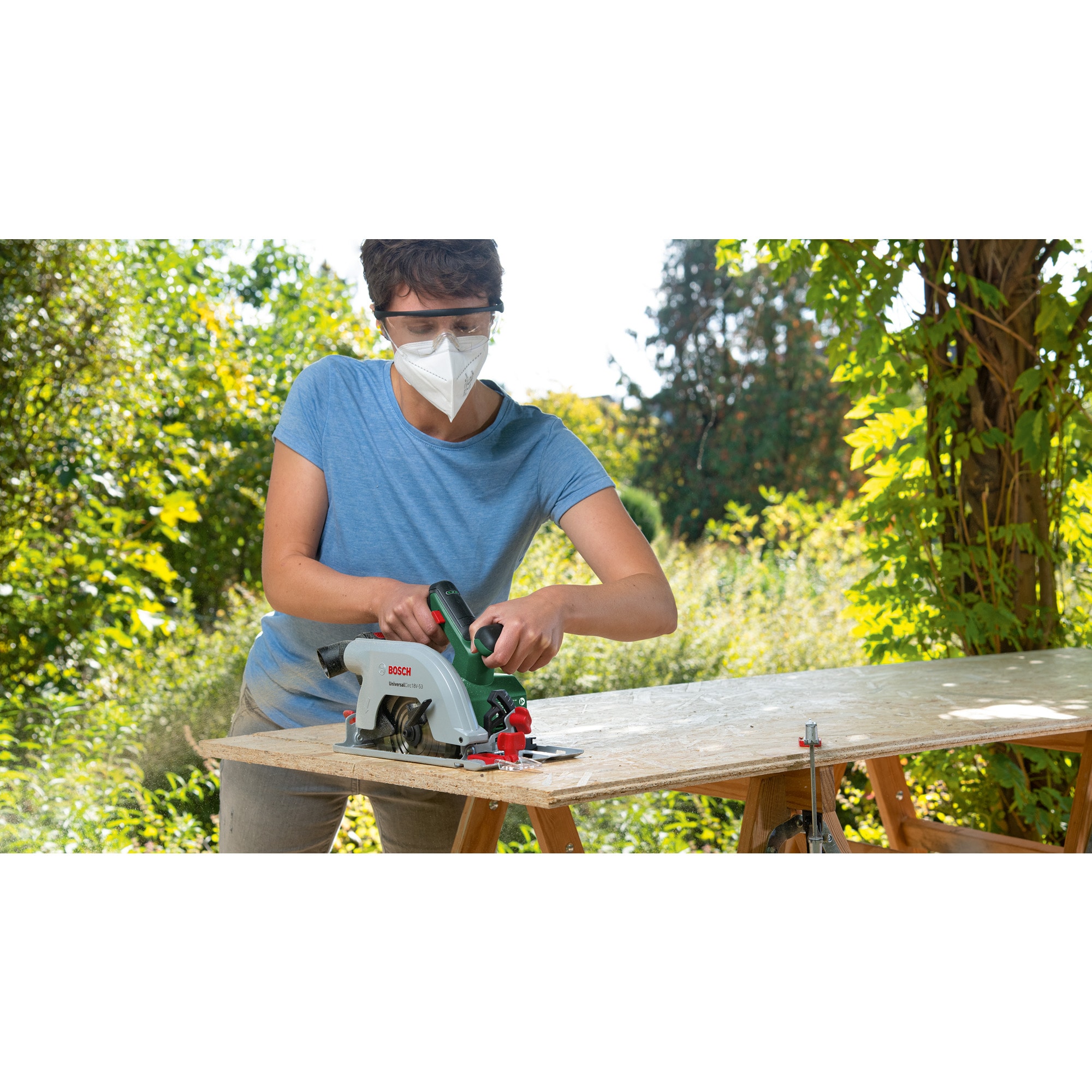 Bosch Handkreissäge Handkreissäge UniversalCirc 18V-53 solo, 18Volt