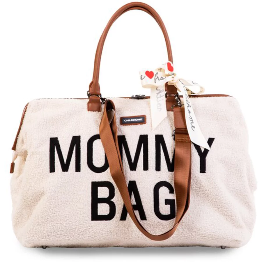 CHILDHOME Mommy Bag Teddy altweiß