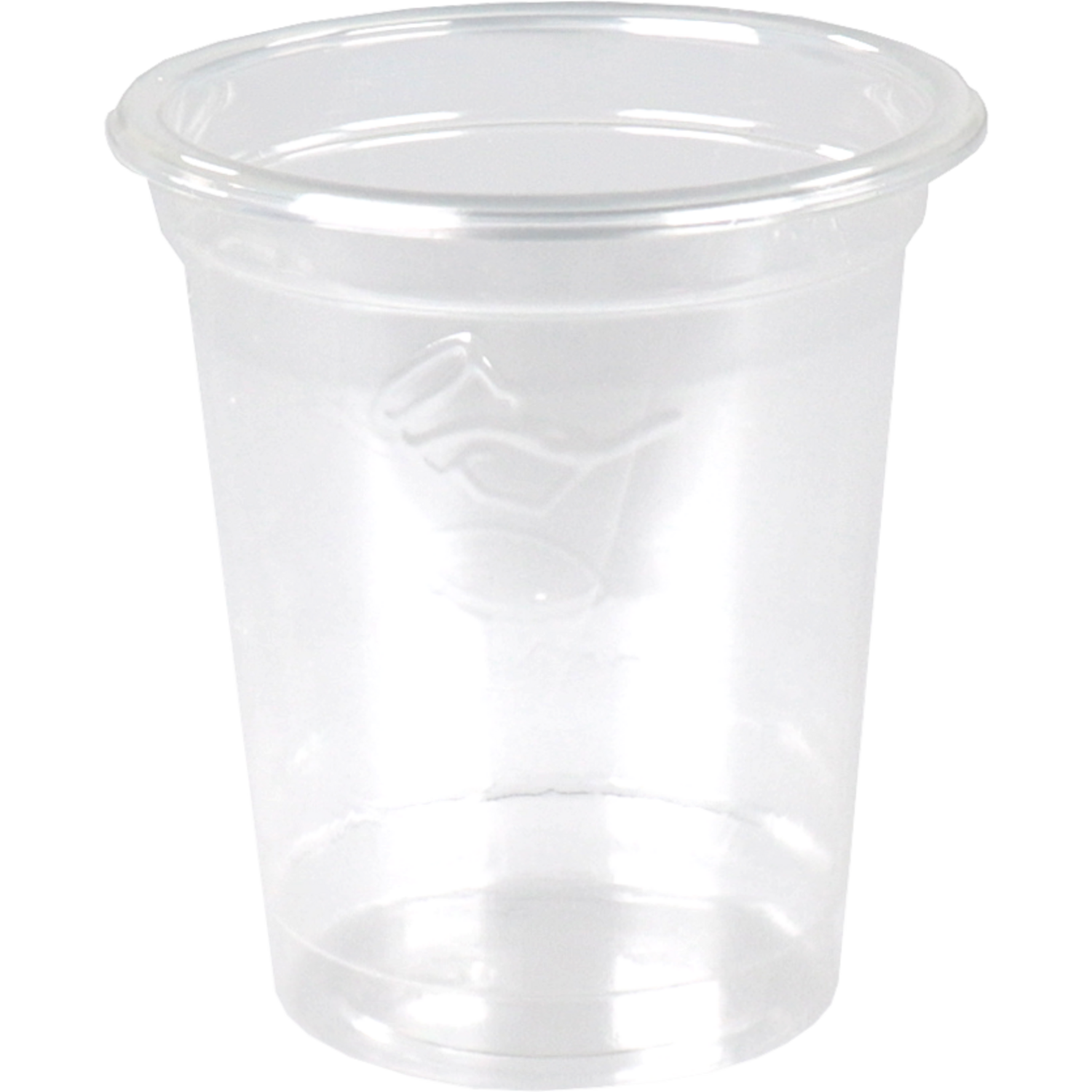 Glas, borrelglas, gerecycled PET, 0.02l, helder