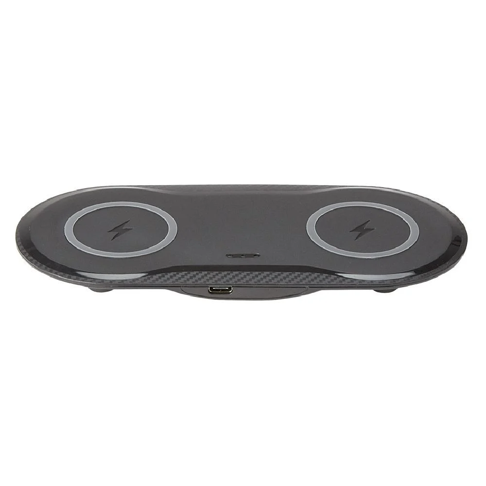 Chargeur sans fil double noir