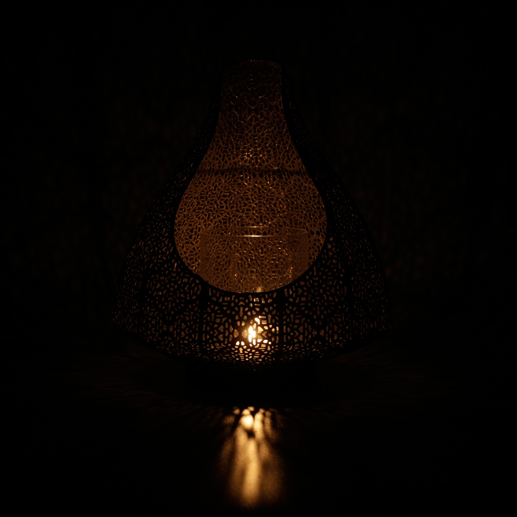 Windlicht 'Le Clerque', antik bronze, Ø 25,5 cm, H 30,5 cm von fischer's lagerhaus