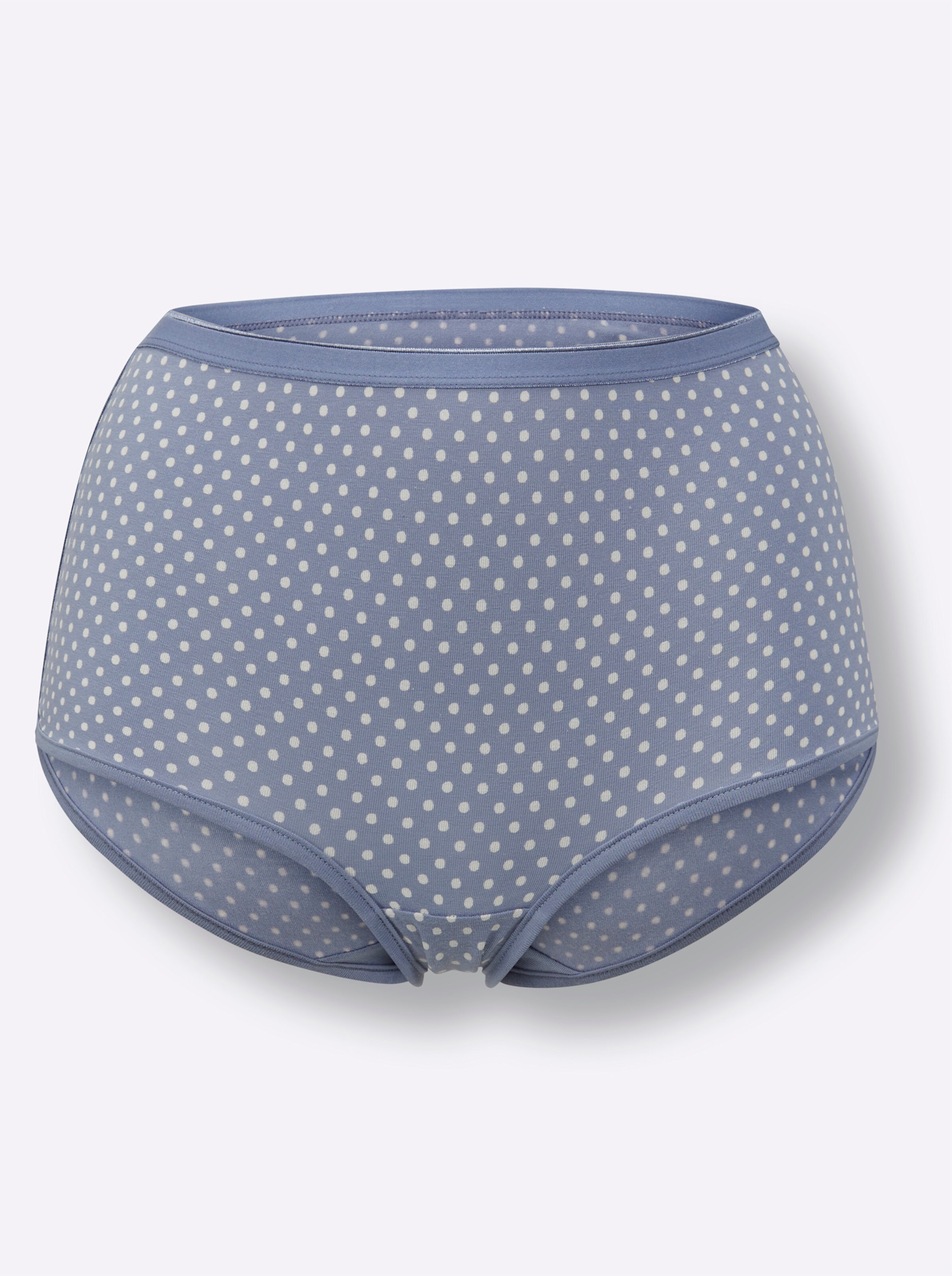 Hipster in 2x taubenblau-bedruckt + 1x taubenblau