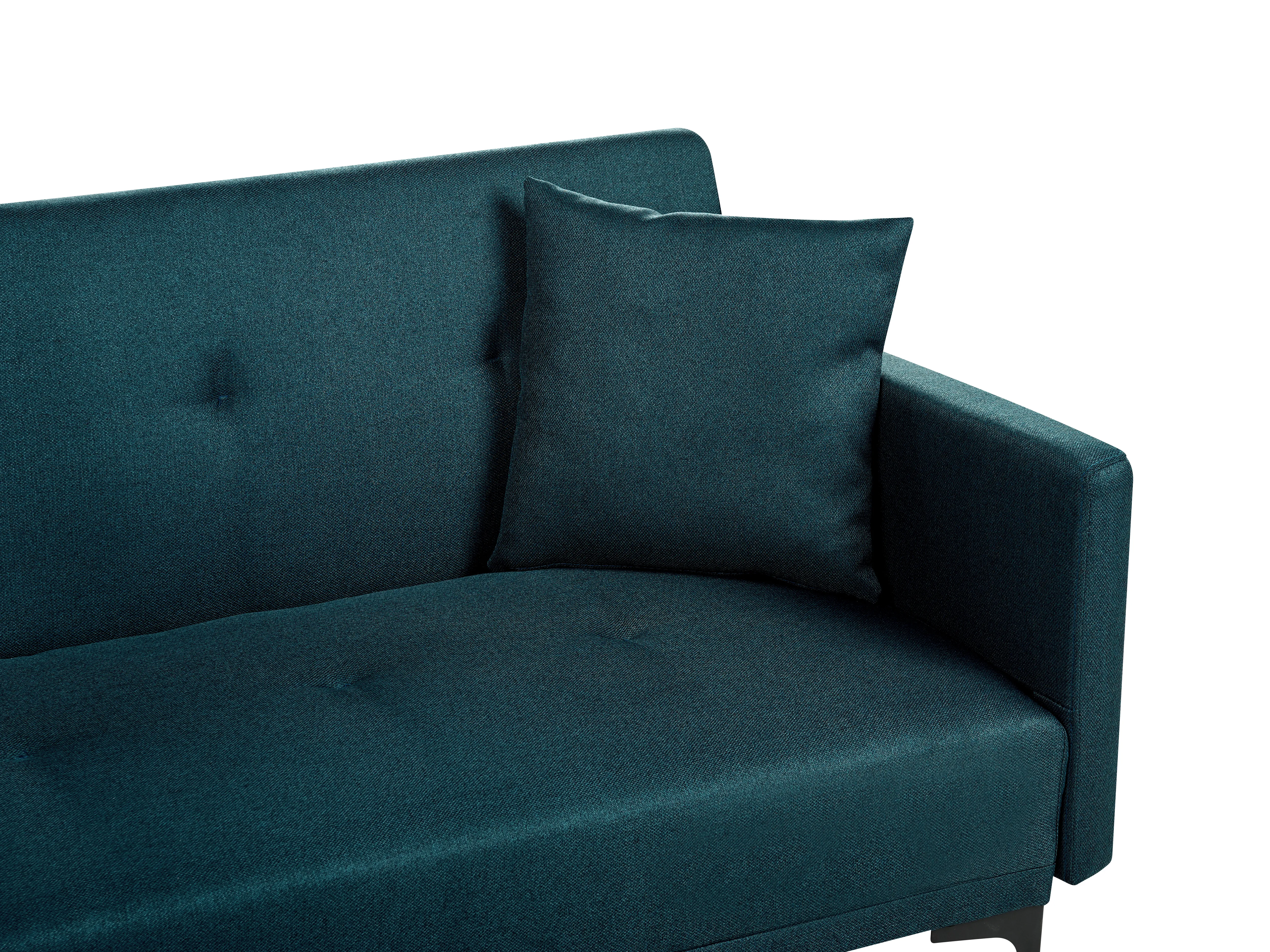 Slaapbank 3-zits LUCAN Stof Blauw
