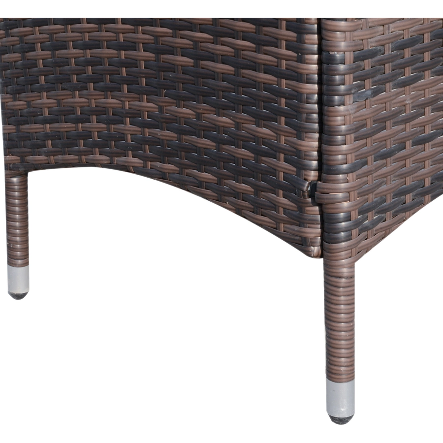 Outsunny Rattan-Sitzgruppe als 3-teiliges Set braun