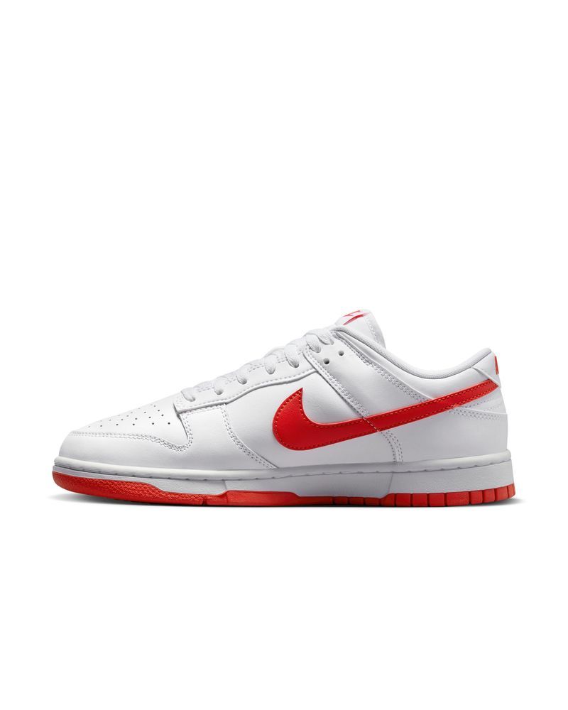 Chaussures Nike Dunk Low Blanc & Rouge pour homme