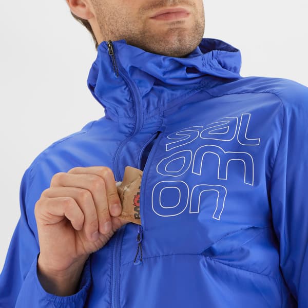 Veste trail SALOMON BONATTI CROSS FZ HOODIE M NAUTICAL BLUE