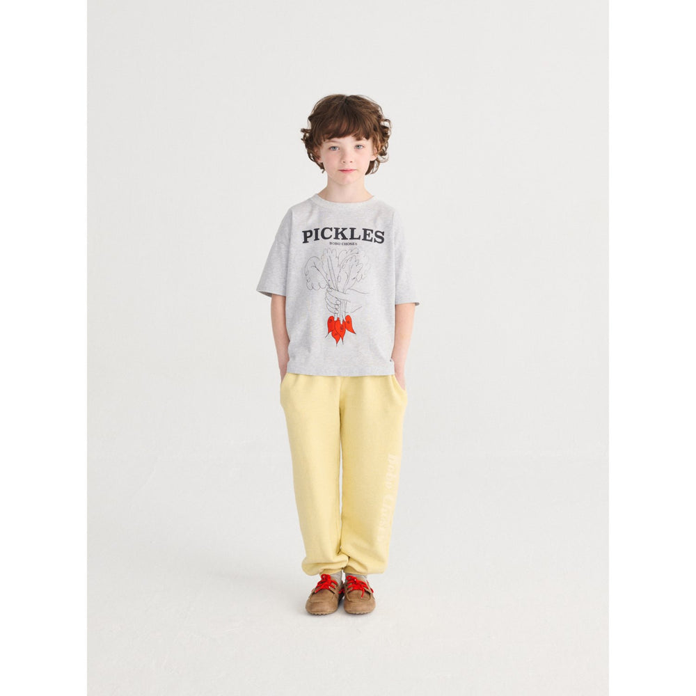 Køb Bobo Choses Heather Grey Bunch Of Vegetables T-Shirt