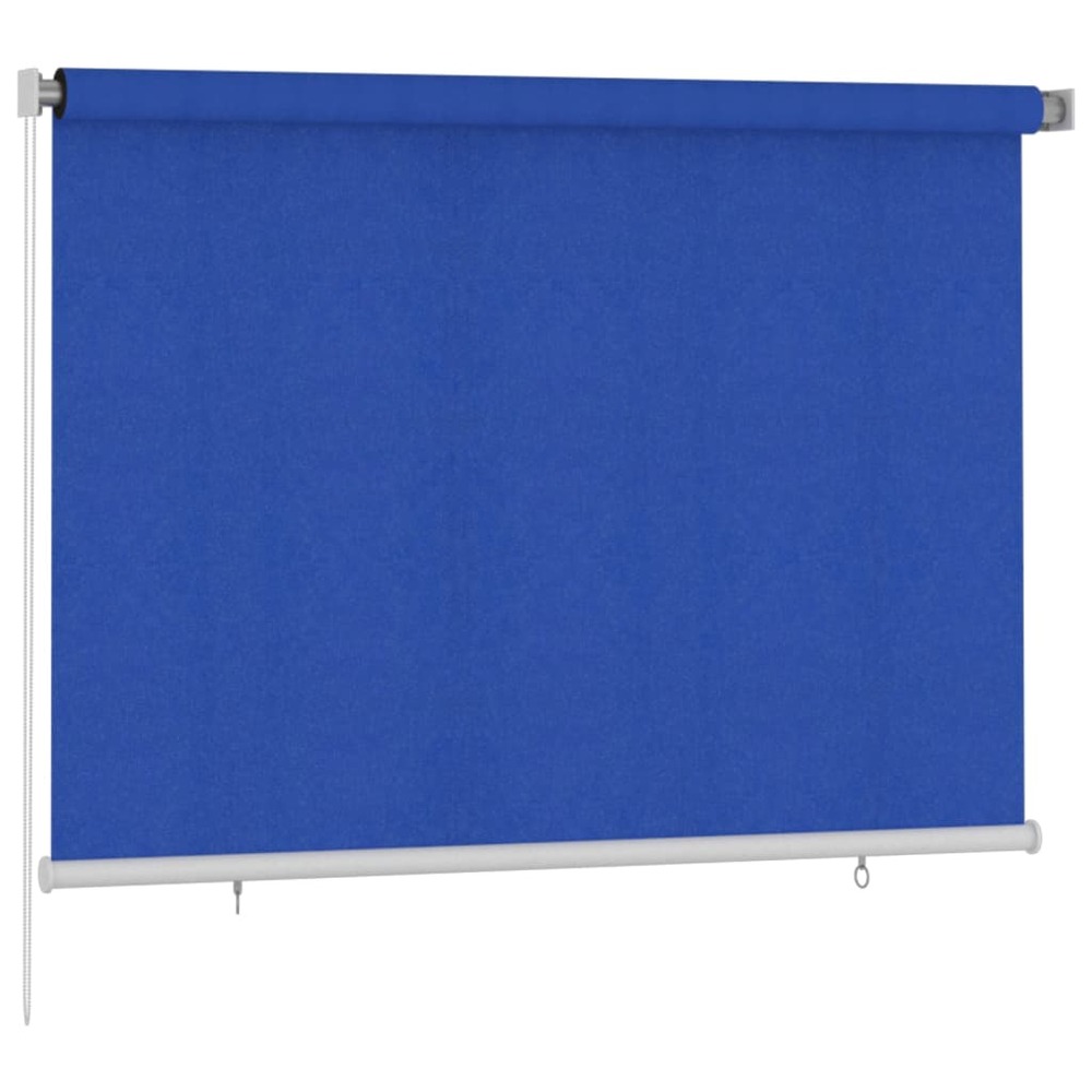 Store roulant d'extérieur 200x140 cm bleu pehd