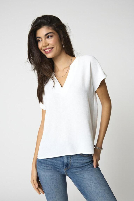 Jacqueline de Yong ecru dames t-shirt