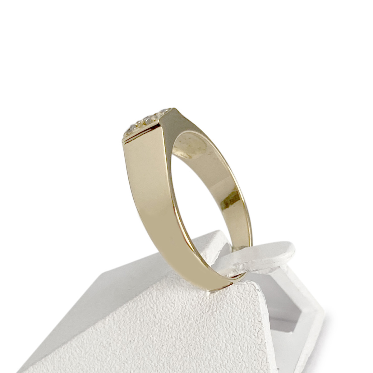 Bague d'occasion or 750 jaune zirconias